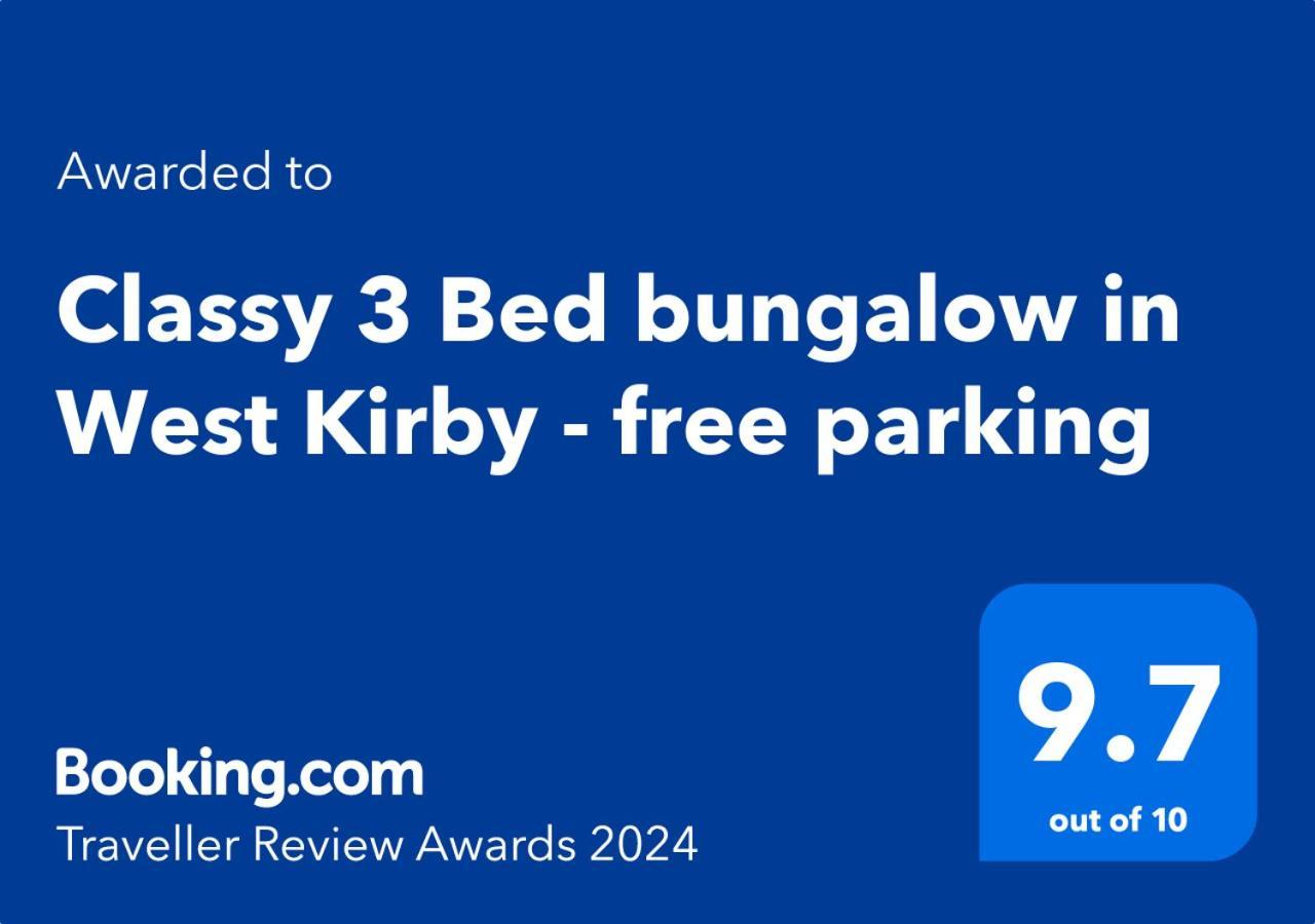 Cosy 3Bed Bungalow In West Kirby, Free Parking Frankby ภายนอก รูปภาพ